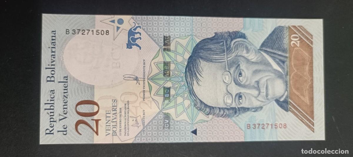 Billetes extranjeros: VENEZUELA 20 BOLIVARES 2013 S/C P=91