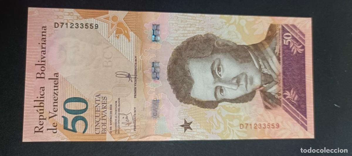 Billetes extranjeros: VENEZUELA 50 BOLIVARES 2011 S/C P=92