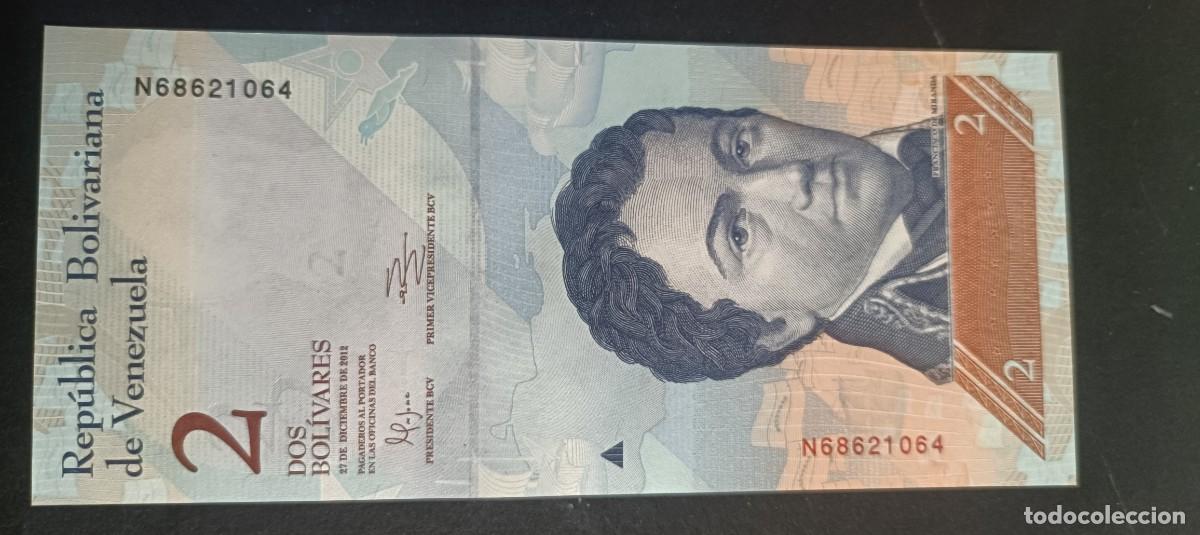 Billetes extranjeros: VENEZUELA 2 BOLIVARES 2012 S/C P=88