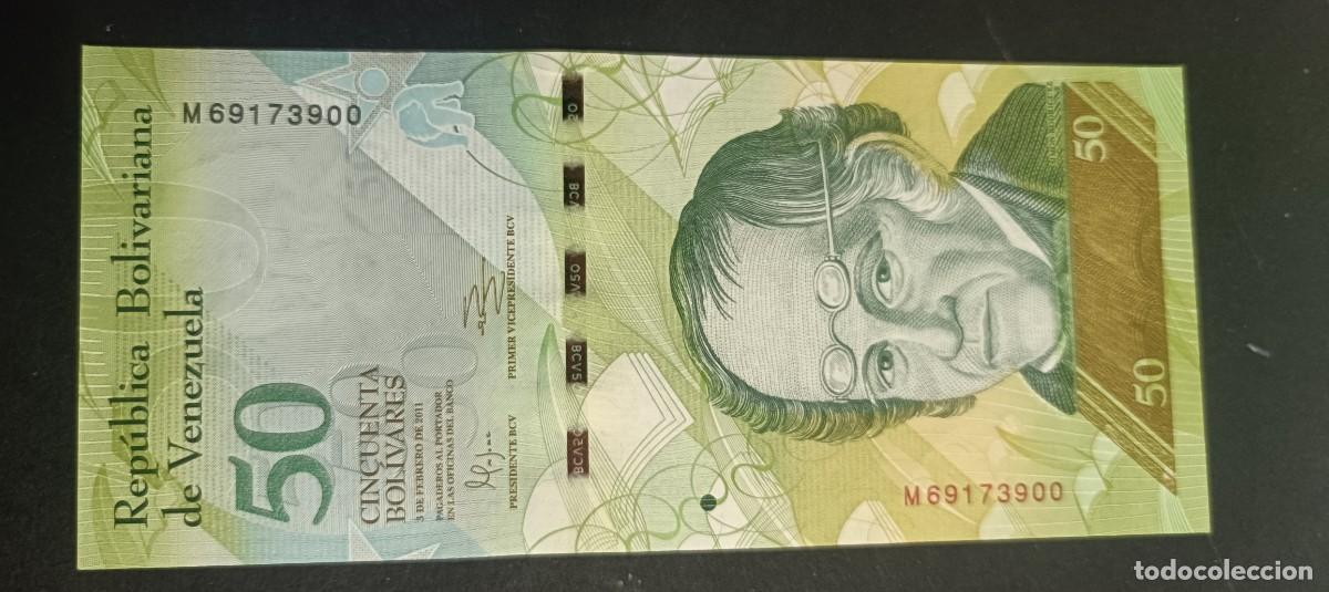 Billetes extranjeros: VENEZUELA 50 BOLIVARES 2015 S/C P=92