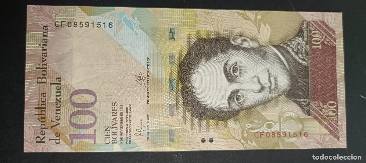 Billetes extranjeros: VENEZUELA 100 BOLIVARES 2015 S/C P=93