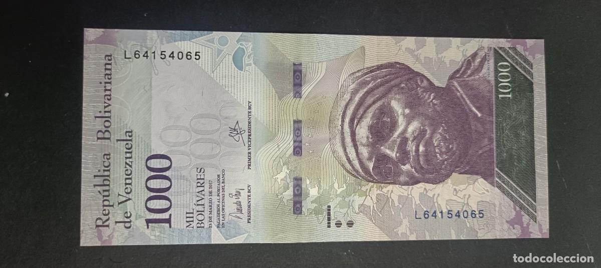 Billetes extranjeros: VENEZUELA 1000 BOLIVARES 2017 S/C P=95