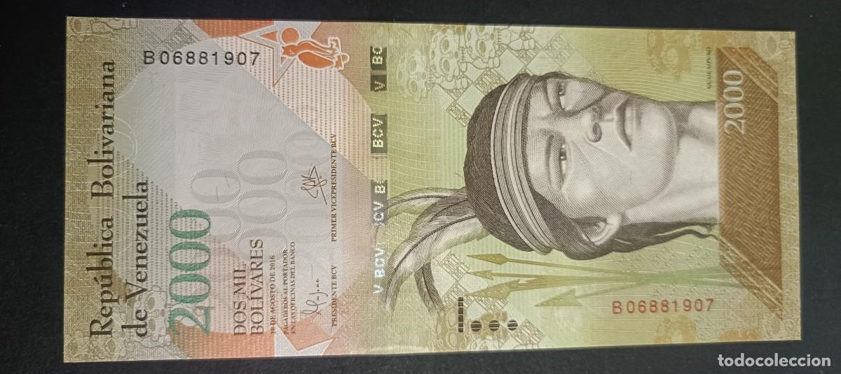 Billetes extranjeros: VENEZUELA 2000 BOLIVARES 2016 S/C P=96