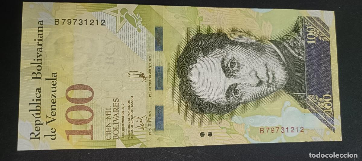 Billetes extranjeros: VENEZUELA 100000 BOLIVARES 2017 S/C P=100