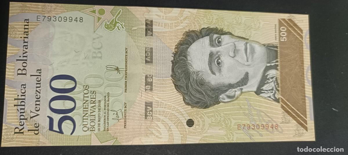 Billetes extranjeros: VENEZUELA 500 BOLIVARES 2018 S/C P=108