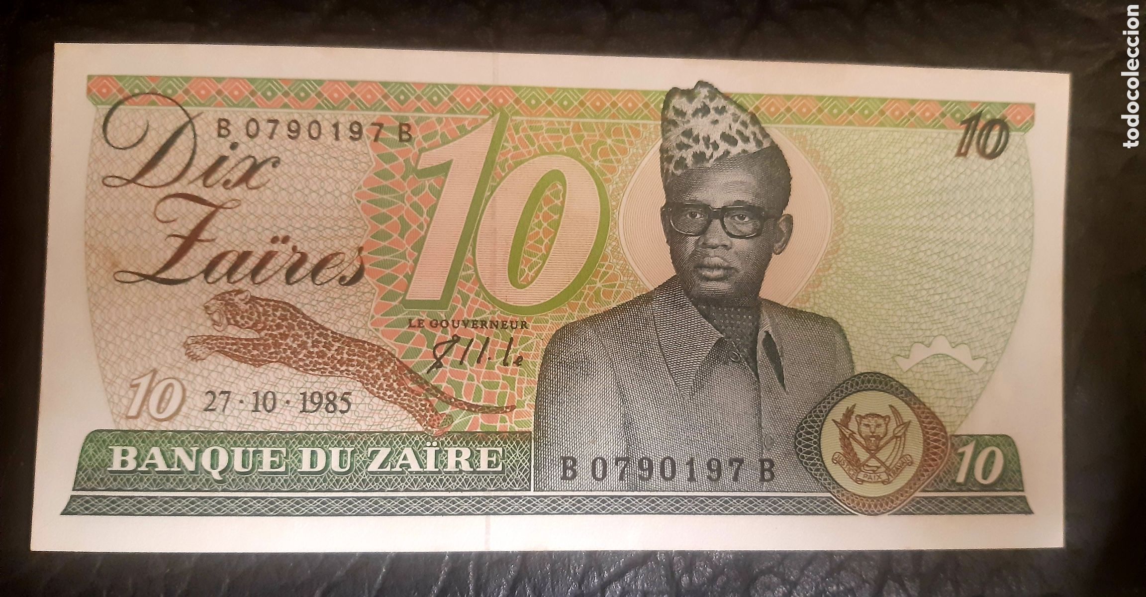 Billetes extranjeros: Billete Zaire 10 Zaires sc