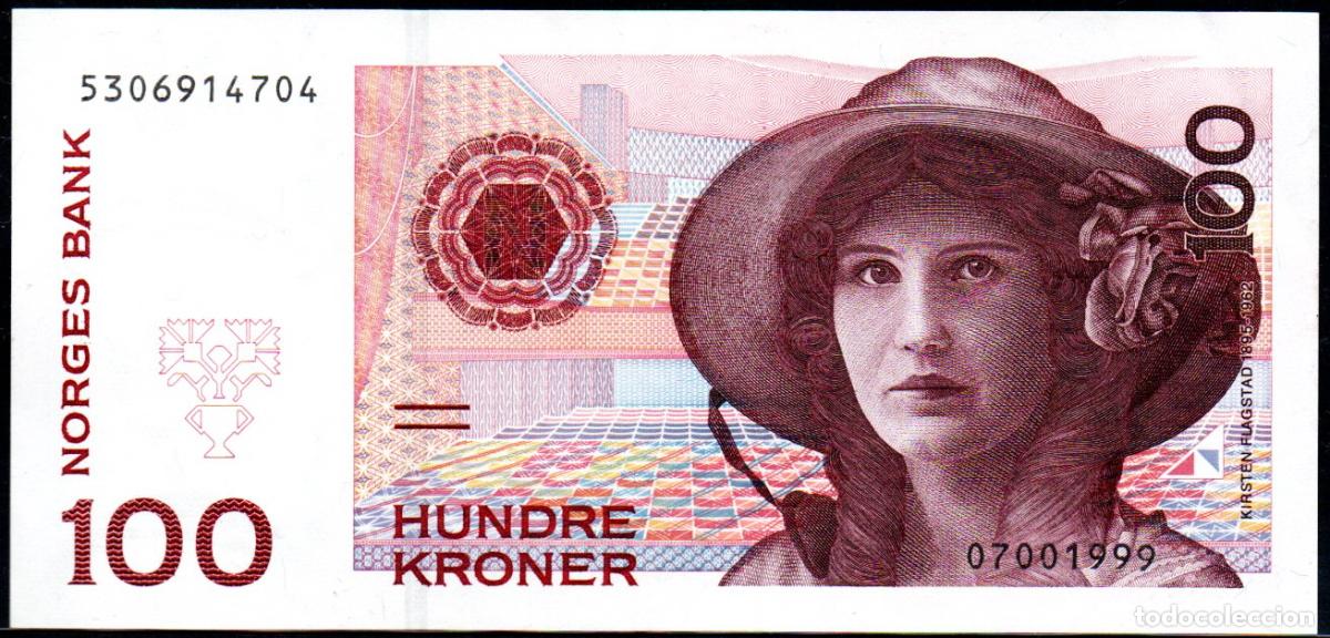 Billetes extranjeros: NORUEGA - 100 CORONAS - Pick.47 EBC/EBC+