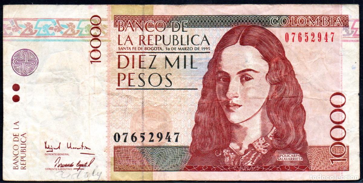 Billetes extranjeros: COLOMBIA - 10000 PESOS 1995 - Pick.443 MBC-