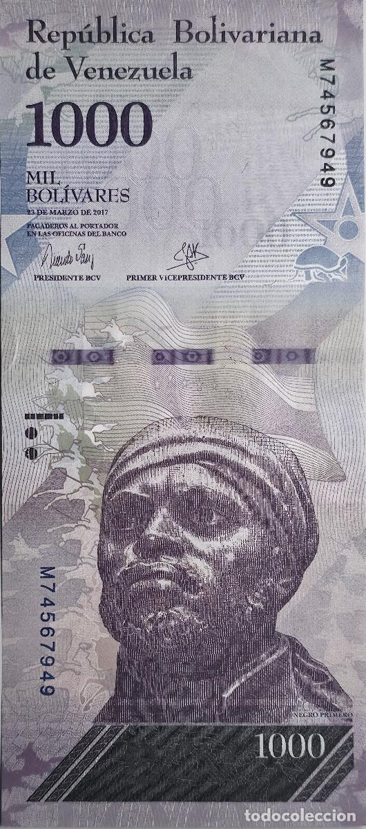 Billetes extranjeros: BILLETE VENEZUELA 1000 BOLIVARES 2017 SIN CIRCULAR
