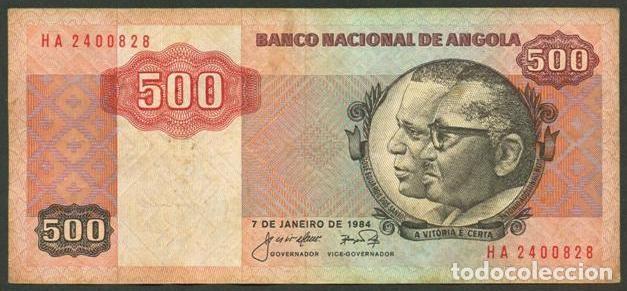 Billetes extranjeros: ANGOLA. 500 kwanzas 1984. Pick 120 a.