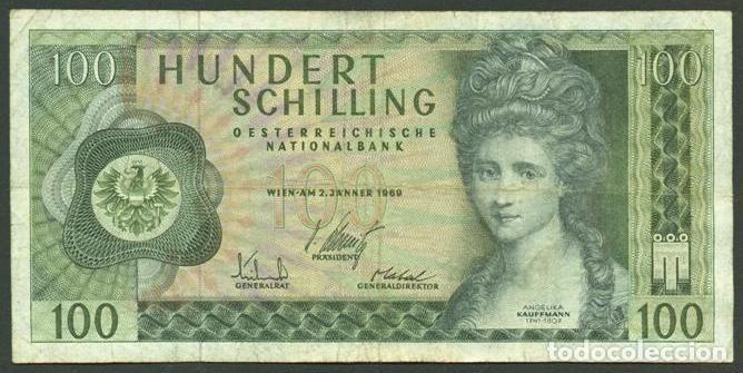 Billetes extranjeros: AUSTRIA. 100 schilling 1969 (1970). Pick 145.