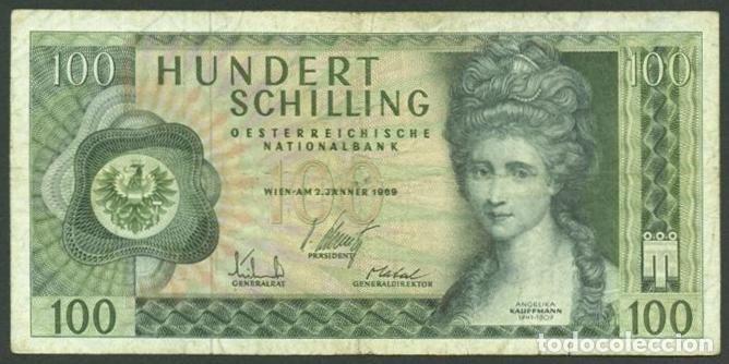 Billetes extranjeros: AUSTRIA. 100 schilling 1969 (1970). Pick 145.