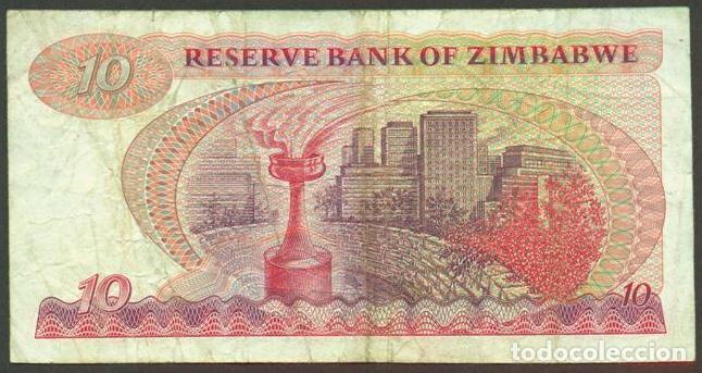 Billetes extranjeros: ZIMBABWE. 10 $ 1983. Pick 3d - Foto 2