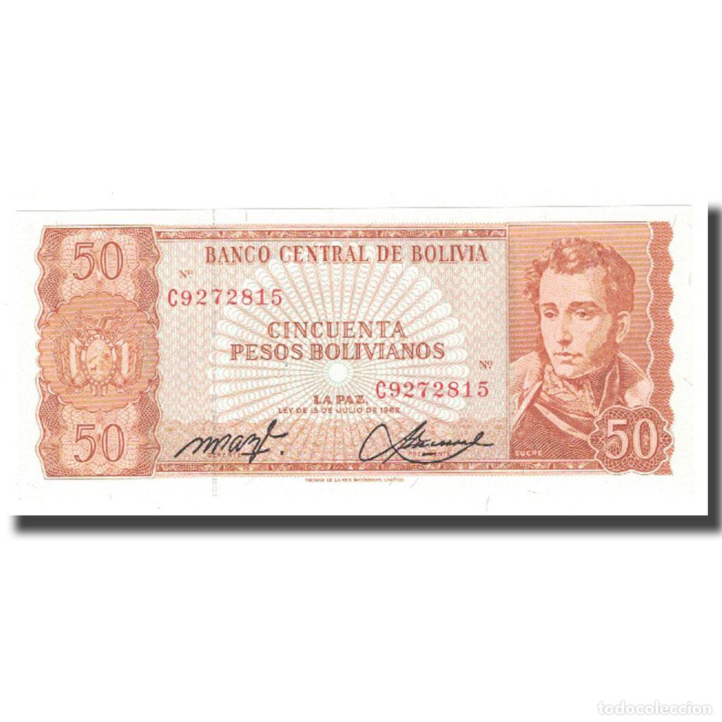 Billetes extranjeros: [#140014] Billete, 50 Pesos Bolivianos, L.1962, Bolivia, KM:162a, UNC