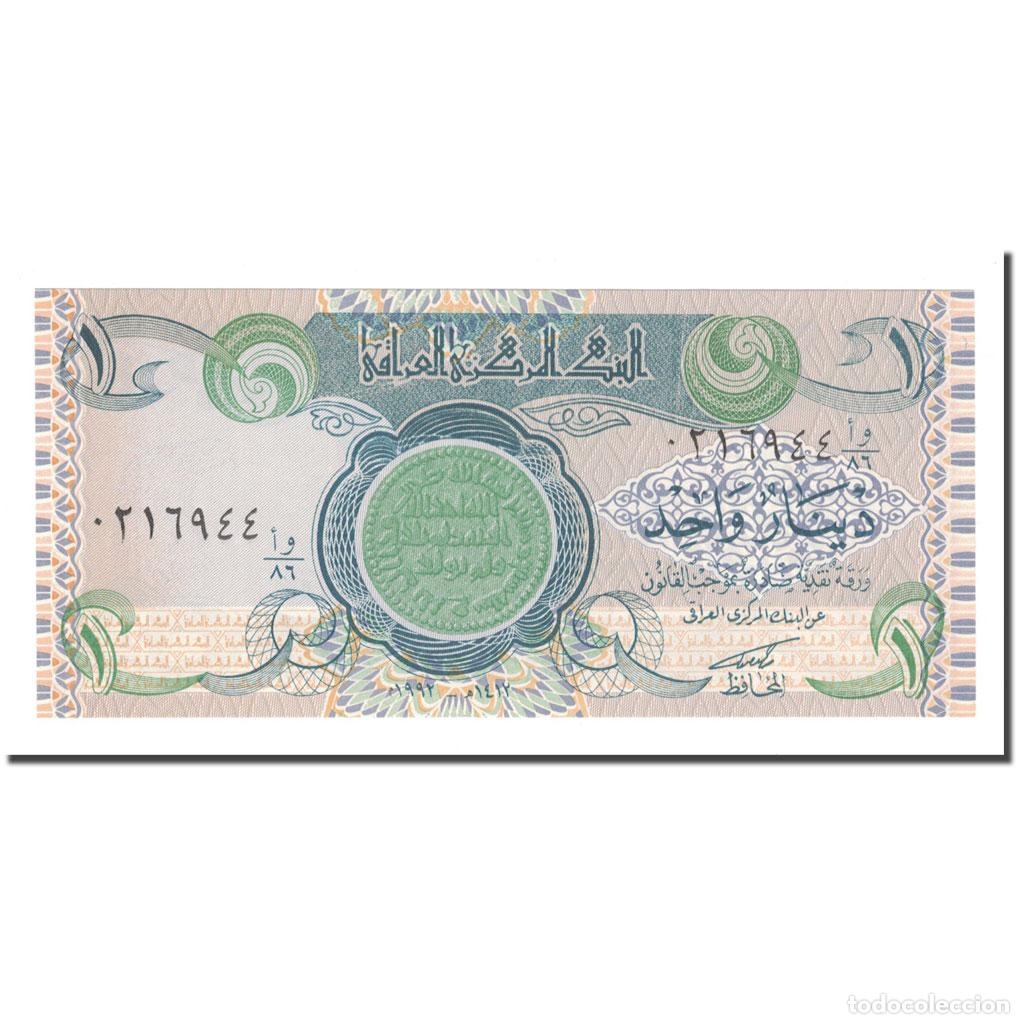 Billetes extranjeros: [#142376] Billete, 1 Dinar, 1992/AH1412, Iraq, KM:79, UNC