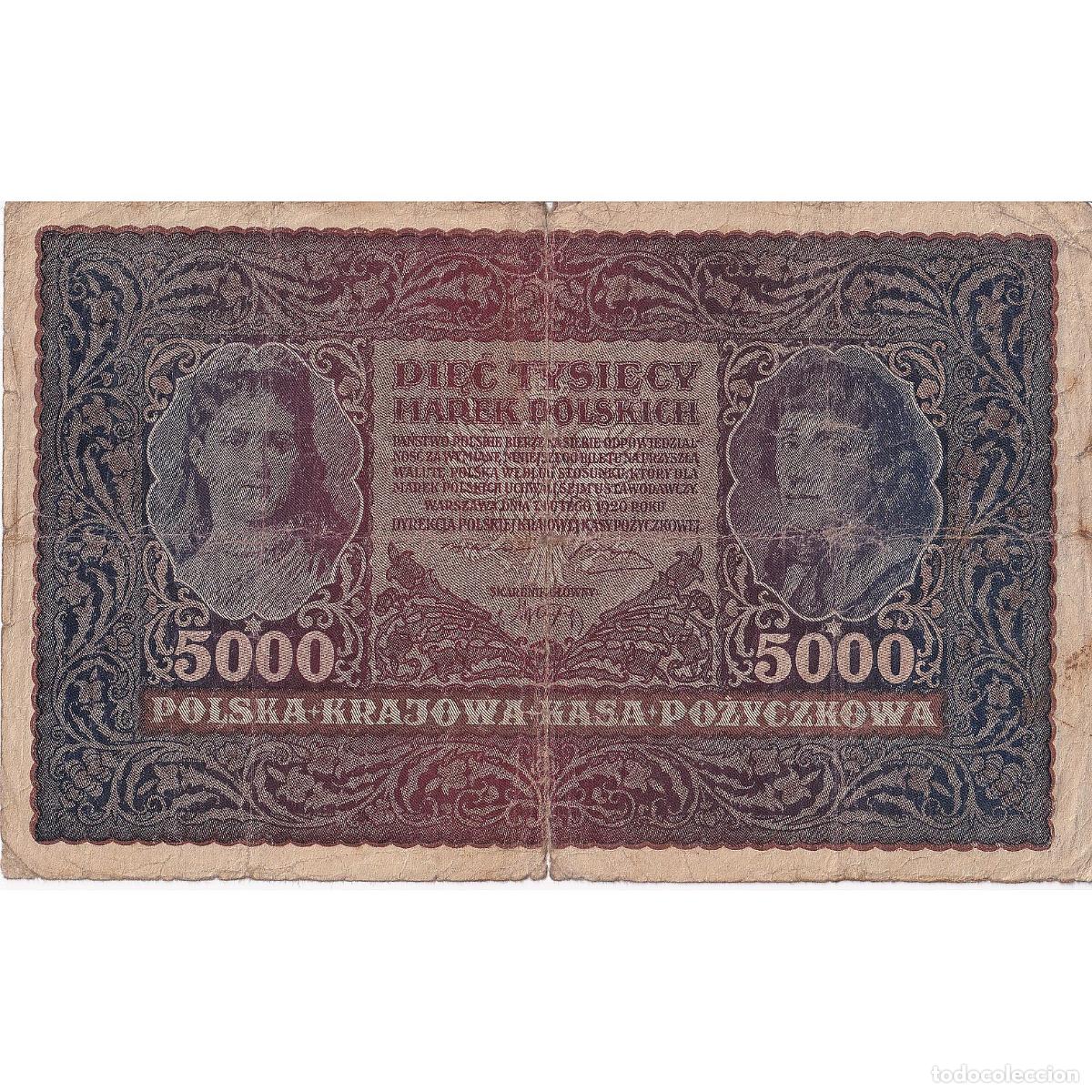Billetes extranjeros: [#195875] 5000 Marek, 1920, Polonia, 1920-02-07, KM:31, RC
