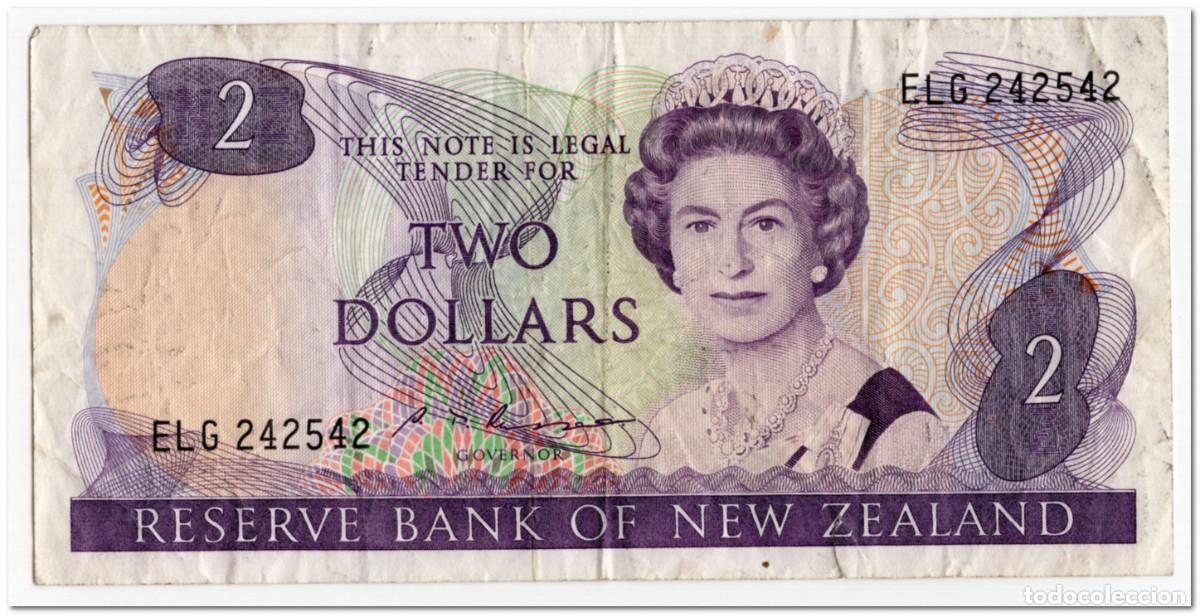 Billetes extranjeros: NEW ZEALAND,2 DOLLARS,1985-89,P.170b,CIRCULATED