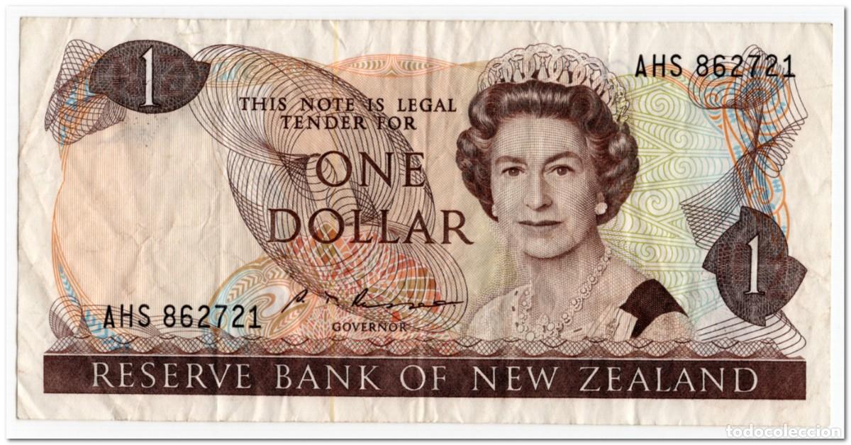 Billetes extranjeros: NEW ZEALAND,1 DOLLAR,1985-89,P.169b,FINE
