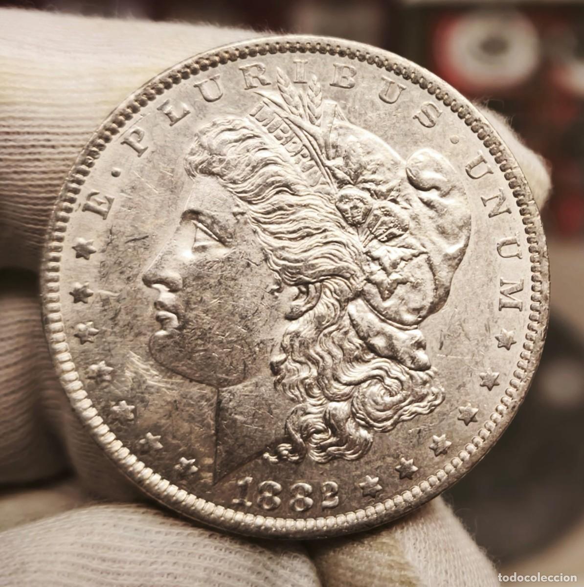 Billetes extranjeros: Estados Unidos 1 D&oacute;lar &rdquo;Morgan Dollar&rdquo; 1882 Km 110 Plata