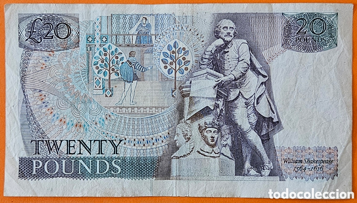Billetes extranjeros: INGLATERRA, 20 LIBRAS. - Foto 2