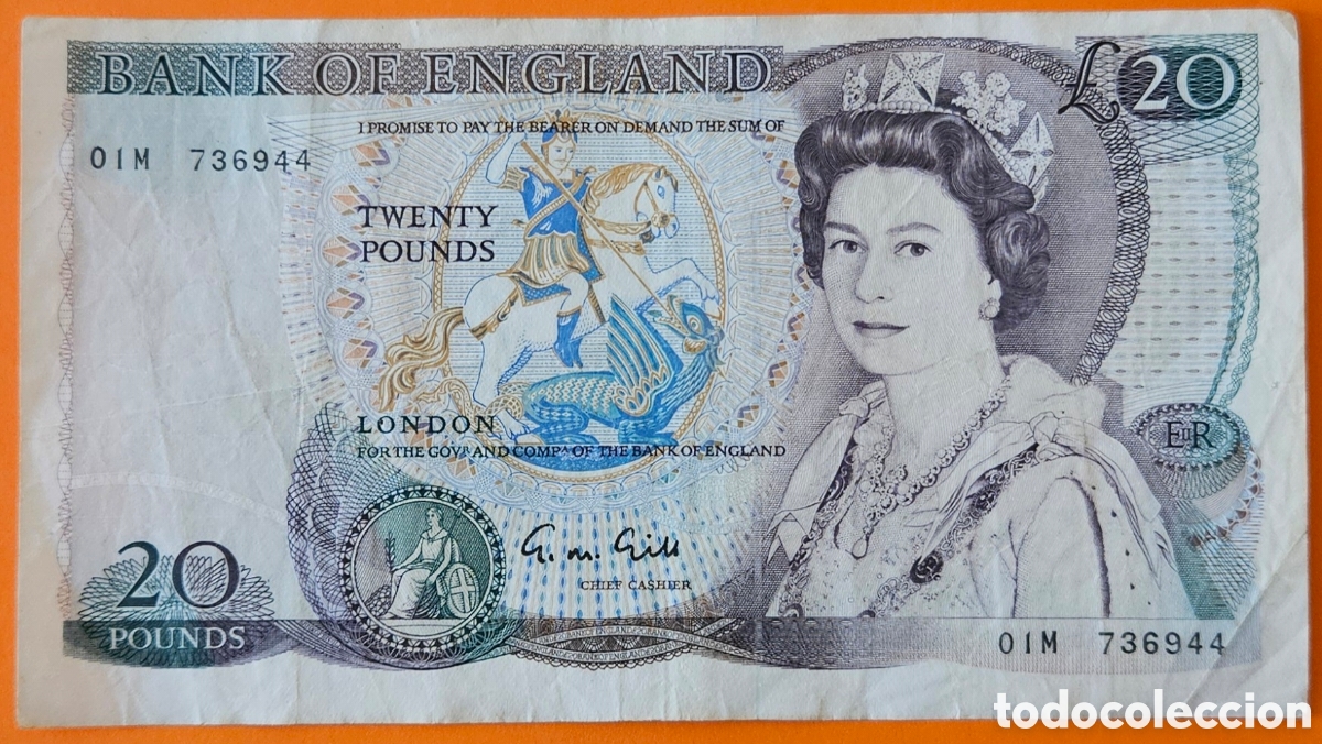 Billetes extranjeros: INGLATERRA, 20 LIBRAS. - Foto 1