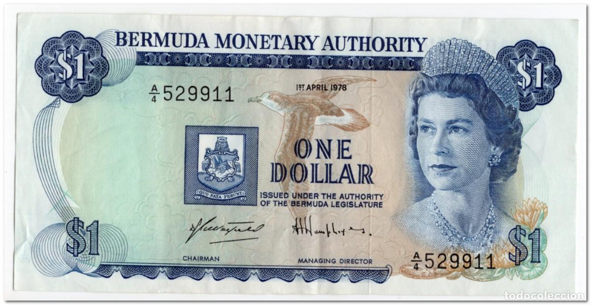 Billetes extranjeros: BERMUDA,1 DOLLAR,1978,P.28b,VF+