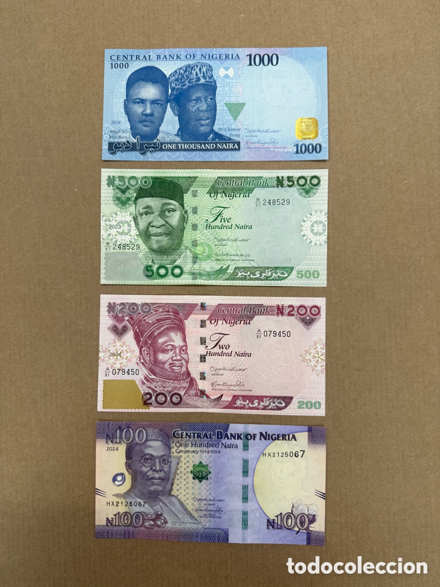 Billetes extranjeros: Lote Billetes Nigeria SC