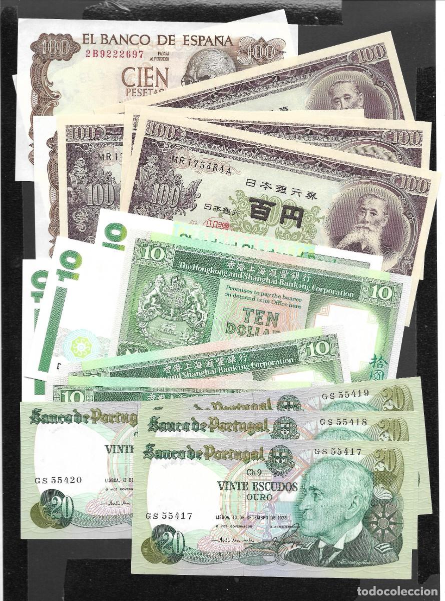 Billetes extranjeros: 19 BILLETES DIFERENTES PAISES Y FECHAS S/C