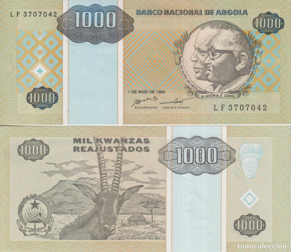 Billetes extranjeros: Angola 1000 kwanzas Pick 135 SC/UNC
