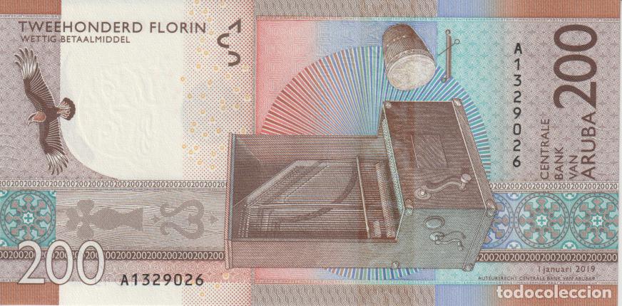 Billetes extranjeros: Aruba 200 florin Pick W 25 SC/UNC