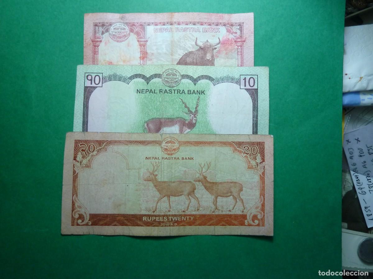 Billetes extranjeros: Lote de billetes de Nepal - Foto 2