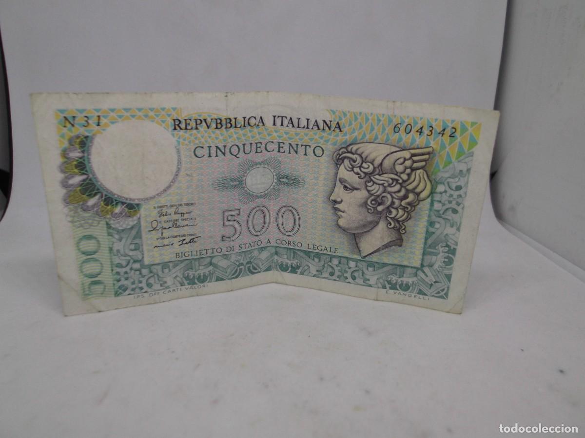 Billetes extranjeros: Billete 500 Lire 1979 Italia