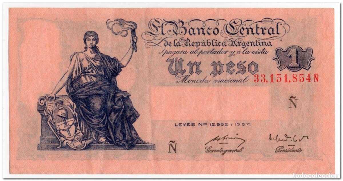 Billetes extranjeros: ARGENTINA,1 PESO,1951-1952,P.262a,VF+