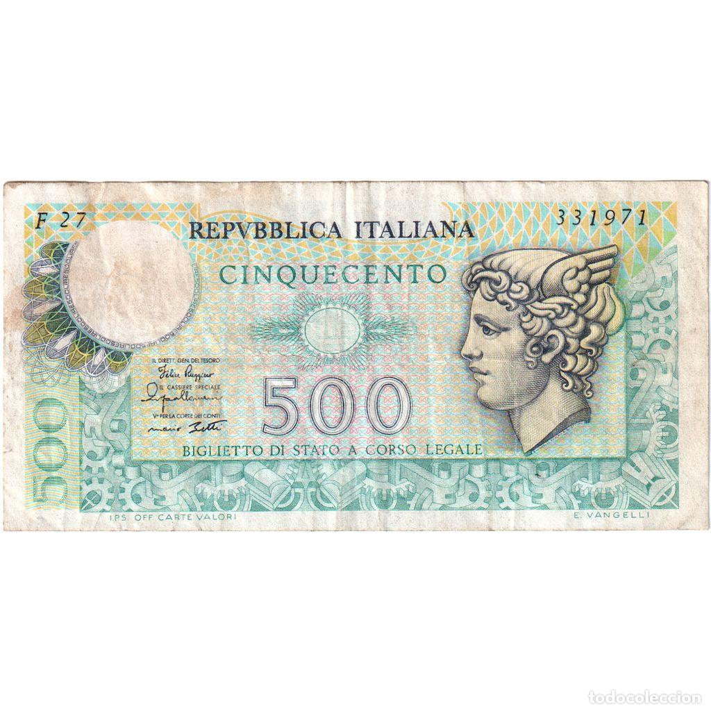 Billetes extranjeros: [#1515188] Italia, 500 Lire, BC+