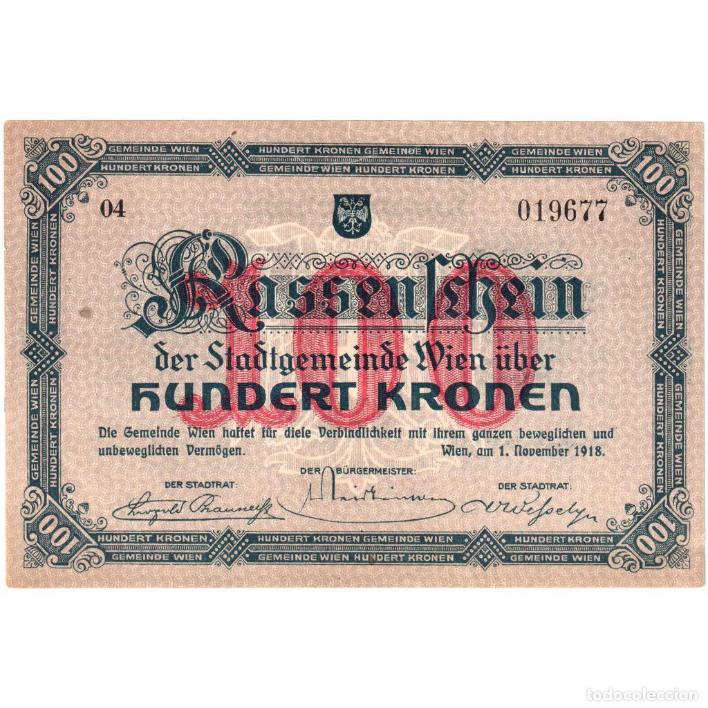 Billetes extranjeros: [#1515184] Austria, 100 Kronen, 1918-11-1, MBC