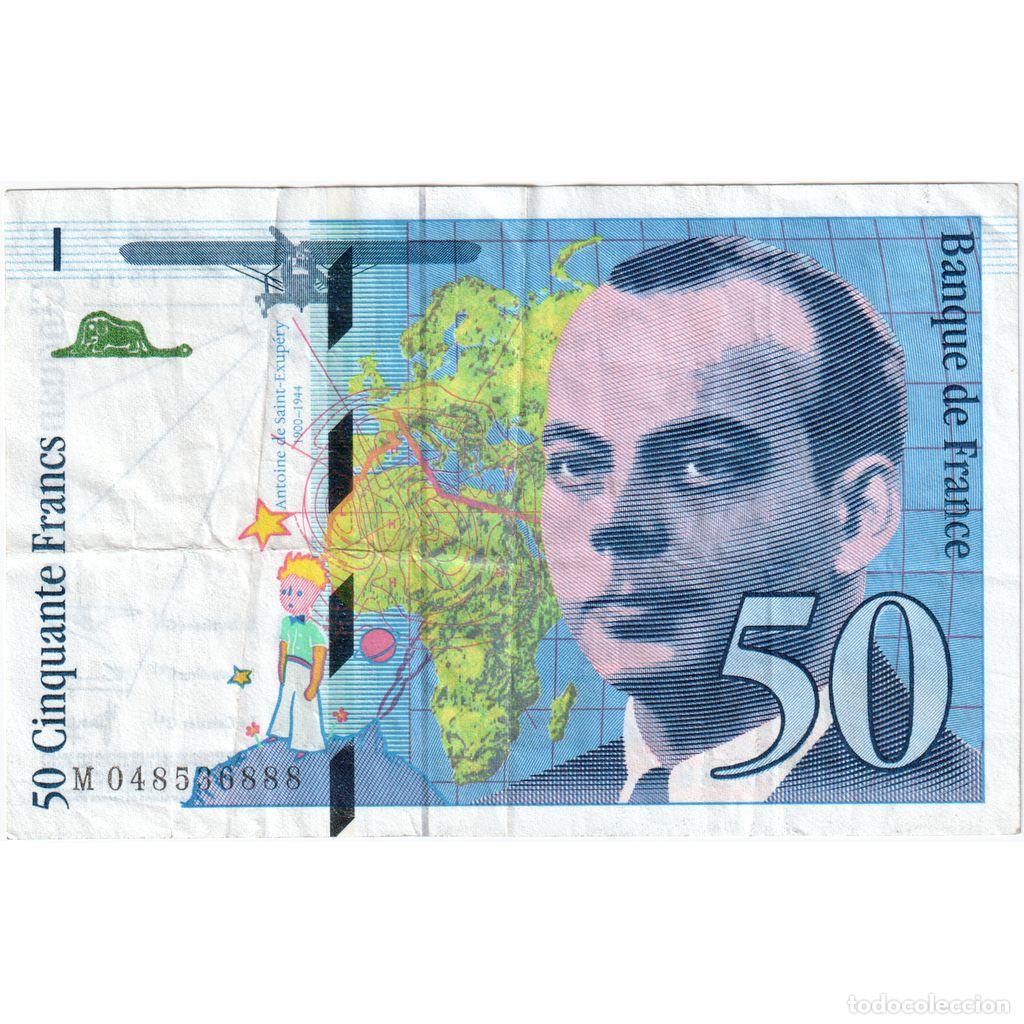 Billetes extranjeros: [#1515209] Francia, 50 Francs, St Exup&eacute;ry, M 048536888, BC