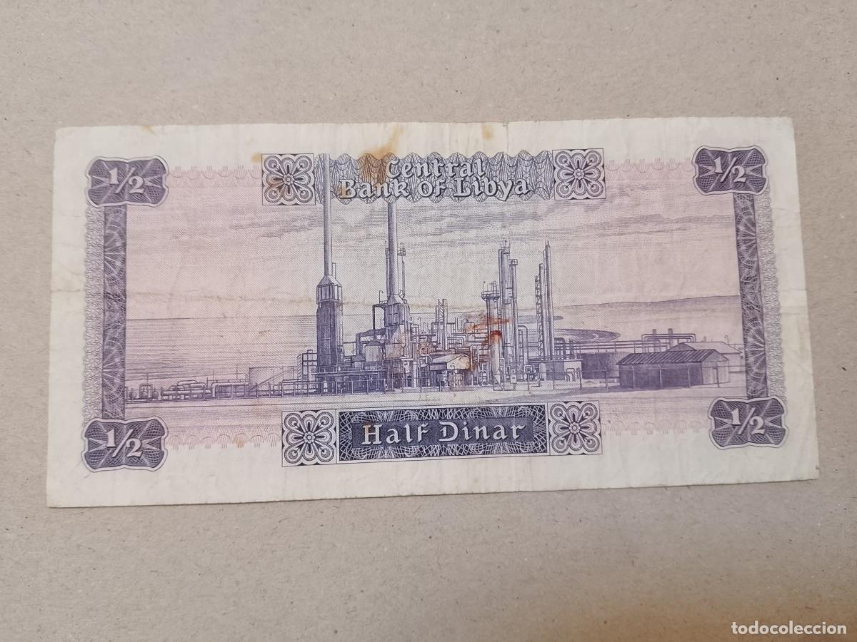 Billetes extranjeros: Billete Libia, 1/2 dinar, a&ntilde;o 1972 - Foto 1