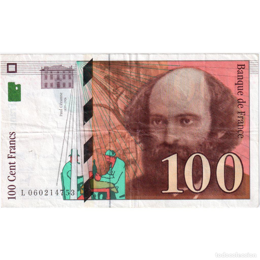 Billetes extranjeros: [#1515210] Francia, 100 Francs, C&eacute;zanne, L 060214753, BC