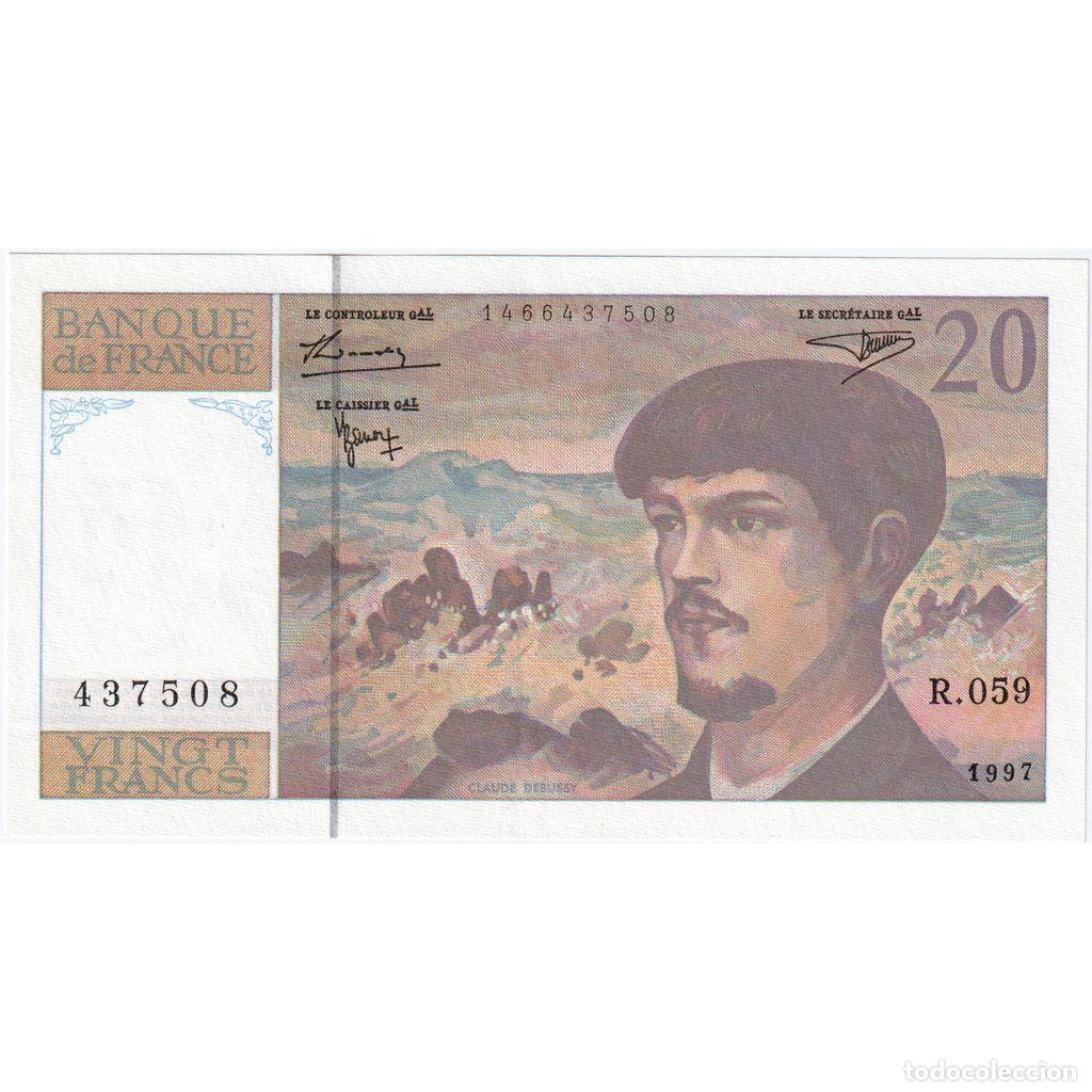 Billetes extranjeros: [#1515206] Francia, 20 Francs, Debussy, R.059, EBC