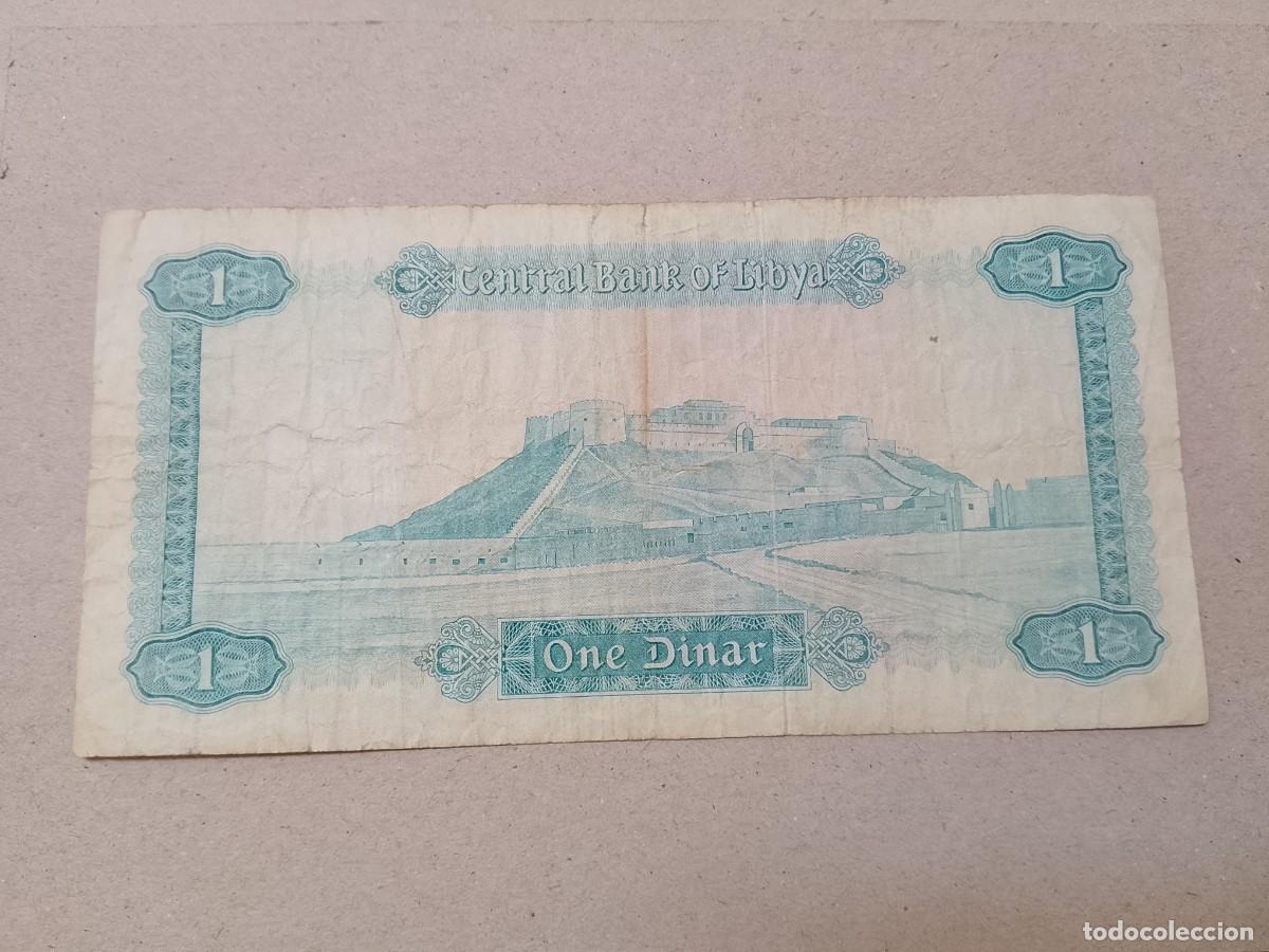Billetes extranjeros: Billete Libia, 1 dinar, a&ntilde;o 1971 - Foto 2