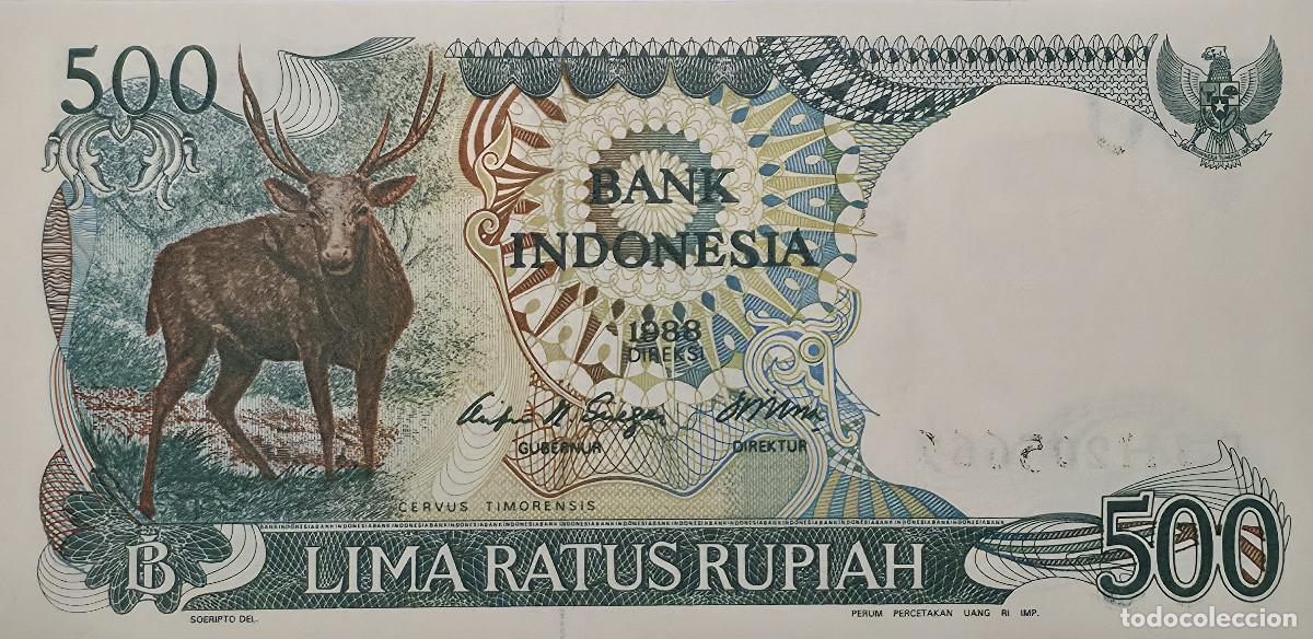 Banconote internazionali: BILLETE INDONESIA 500 RUPIAS 1988 SIN CIRCULAR