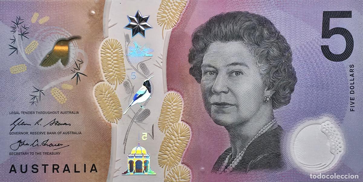 Billetes extranjeros: BILLETE AUSTRALIA 5 DOLARES POLIMERO SIN CIRCULAR