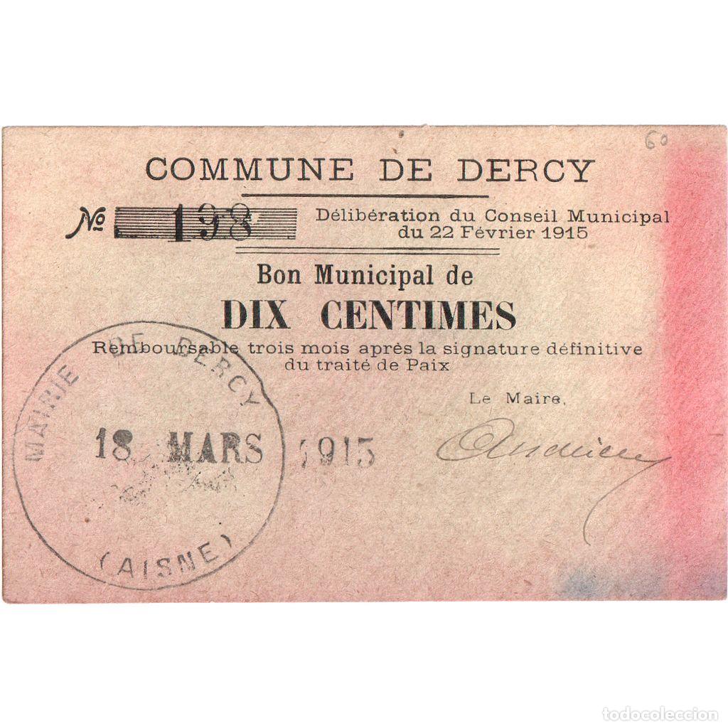 Billetes extranjeros: [#1515342] Francia, 10 Centimes, 1915-03-18, BC+, Pirot:02-531