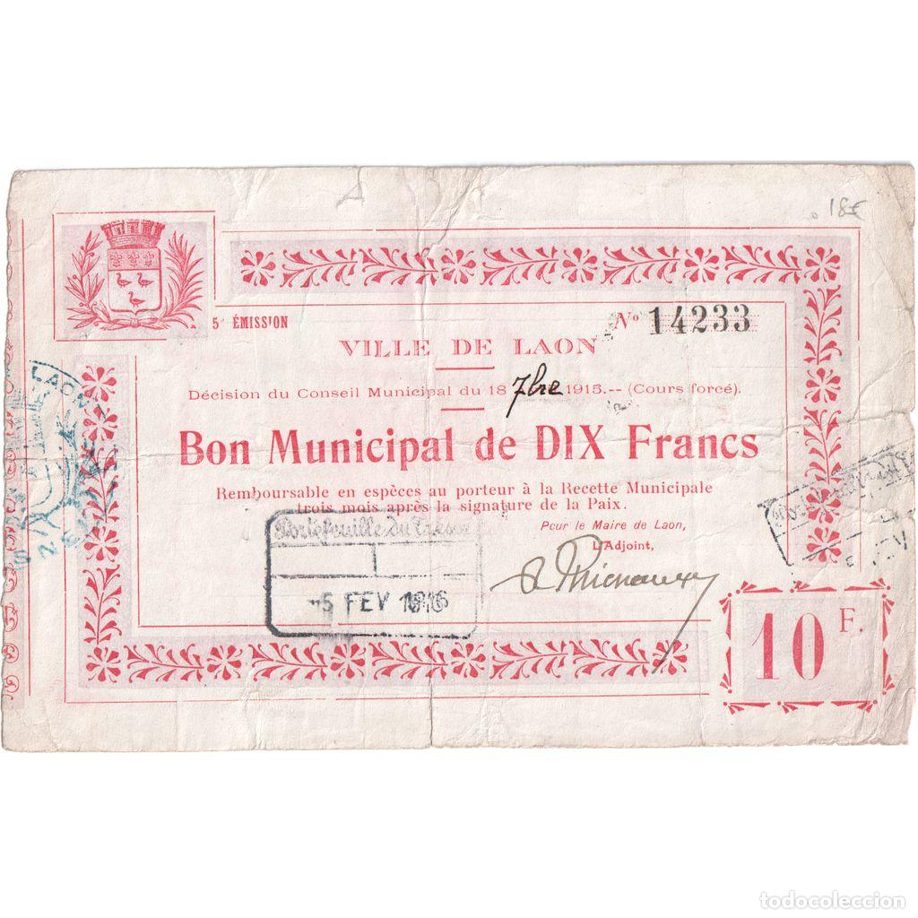 Billetes extranjeros: [#1515363] Francia, 10 Francs, 1916-02-05, 14233, BC, Pirot:02-1309