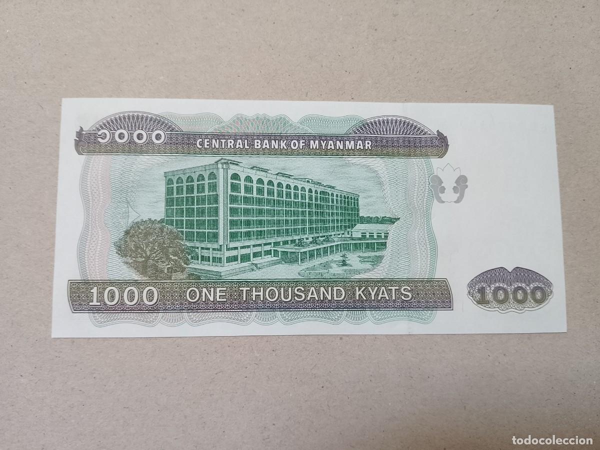 Billetes extranjeros: Billete Myanmar, 1000 kyats, a&ntilde;o 2004, UNC