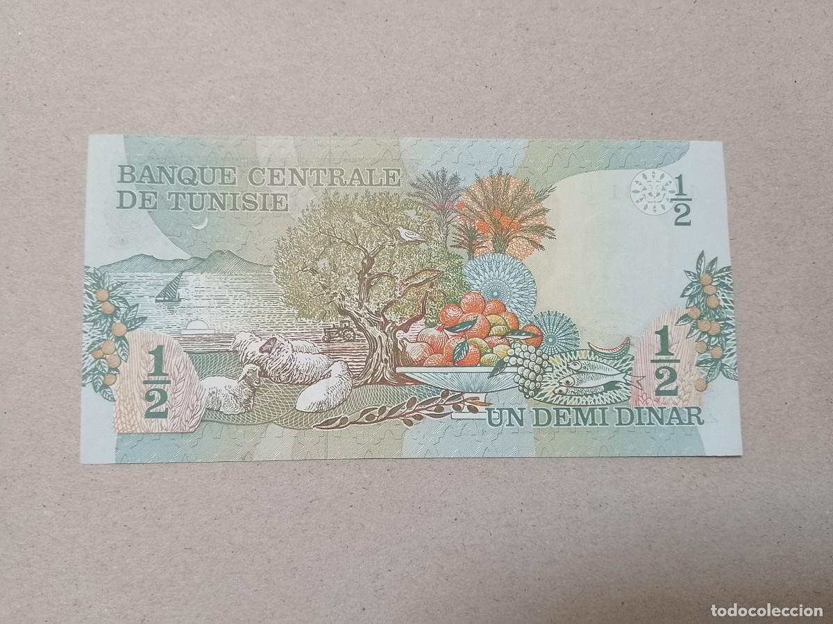 Billetes extranjeros: BILLETE DE TUNEZ 1/2 DINAR, A&Ntilde;O 1973, UNC