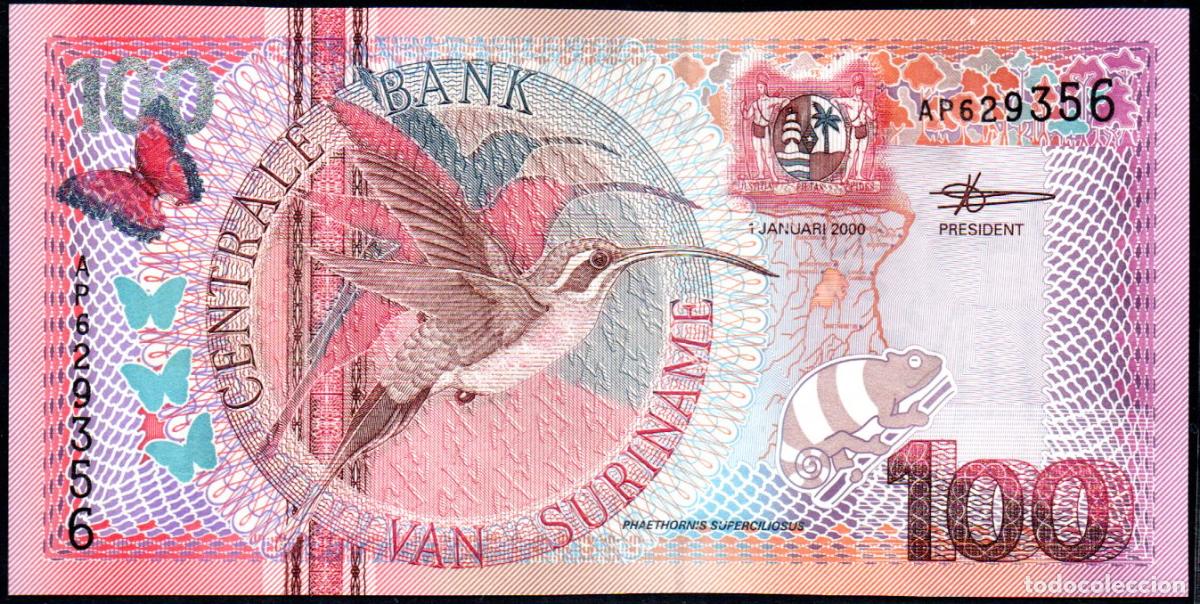 Billetes extranjeros: SURINAM - 100 GULDEN (FLORINES) - PICK. 149 - S/C