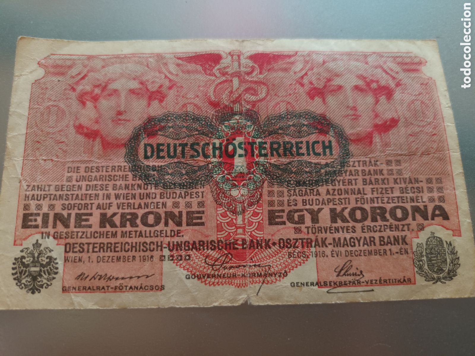 Billetes extranjeros: BILLETE AUSTRO-HUNGARO 1 CORONA A&Ntilde;O 1816