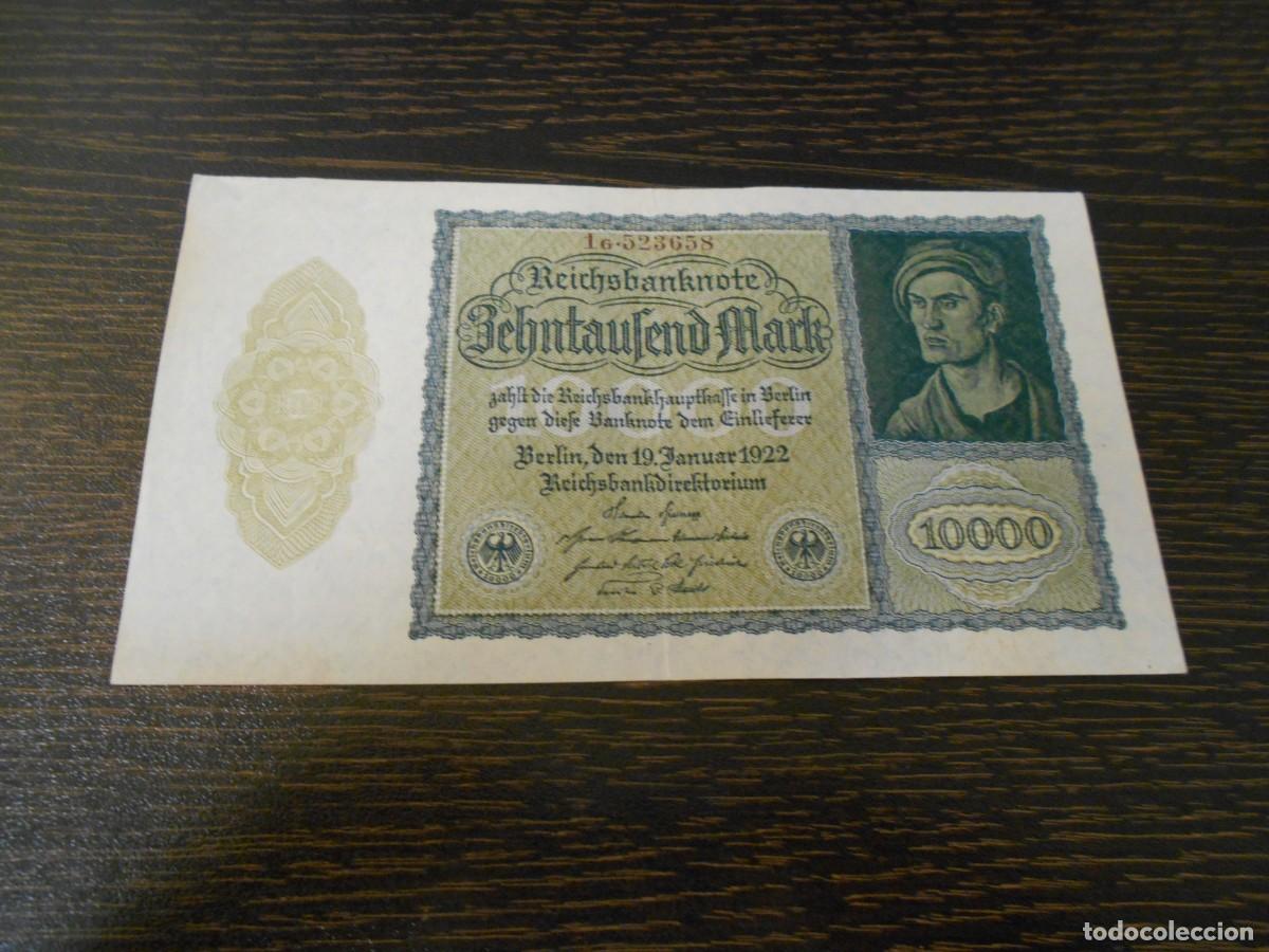 Billetes extranjeros: ALEMANIA-BILLETE ANTIGUO-PICK 72-10.000 MARCOS-1922-MBC