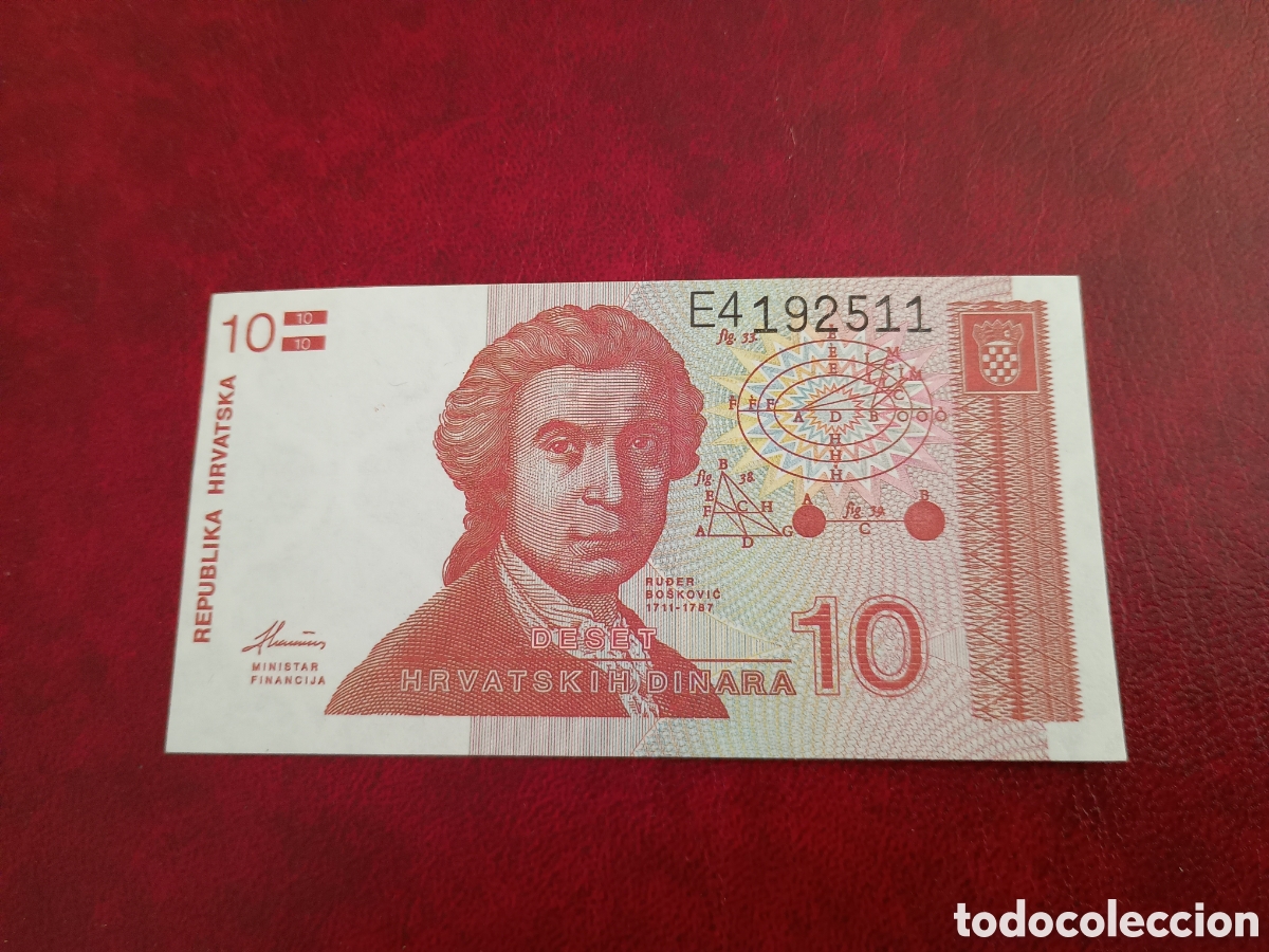 Billetes extranjeros: CROACIA 1991 - 10 DINARA - BILLETE ORIGINAL NUEVO